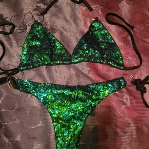 Green bikini